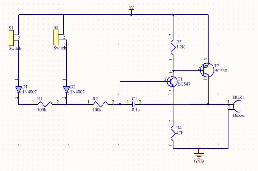 circuit diagram with labels