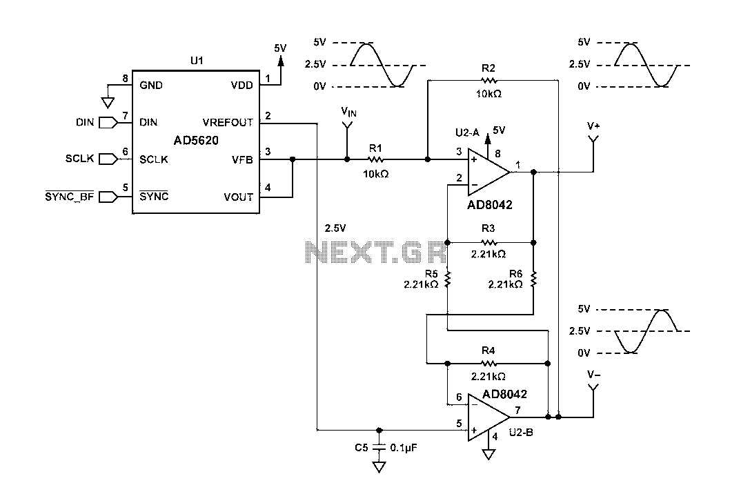 dac audio converter schematic diagram