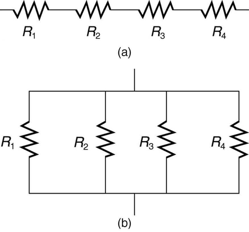circuit diagram of resistors in series and parallel