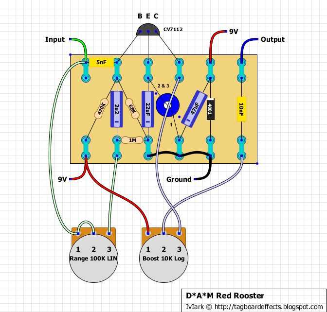delay pedal circuit diagram