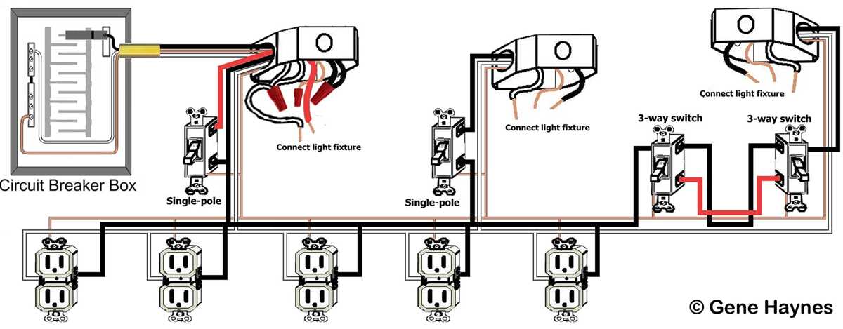 domestic electrical circuit diagram
