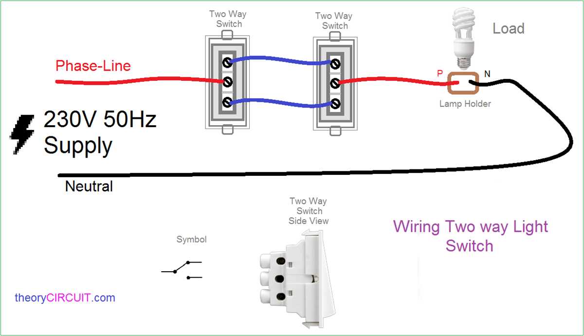 diagram of 2 way switch wiring