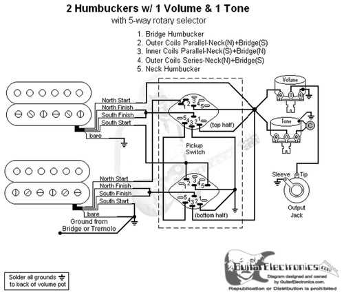 5 way switch schematic diagram