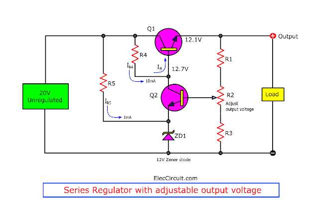 computer voltage regulator schematic diagram