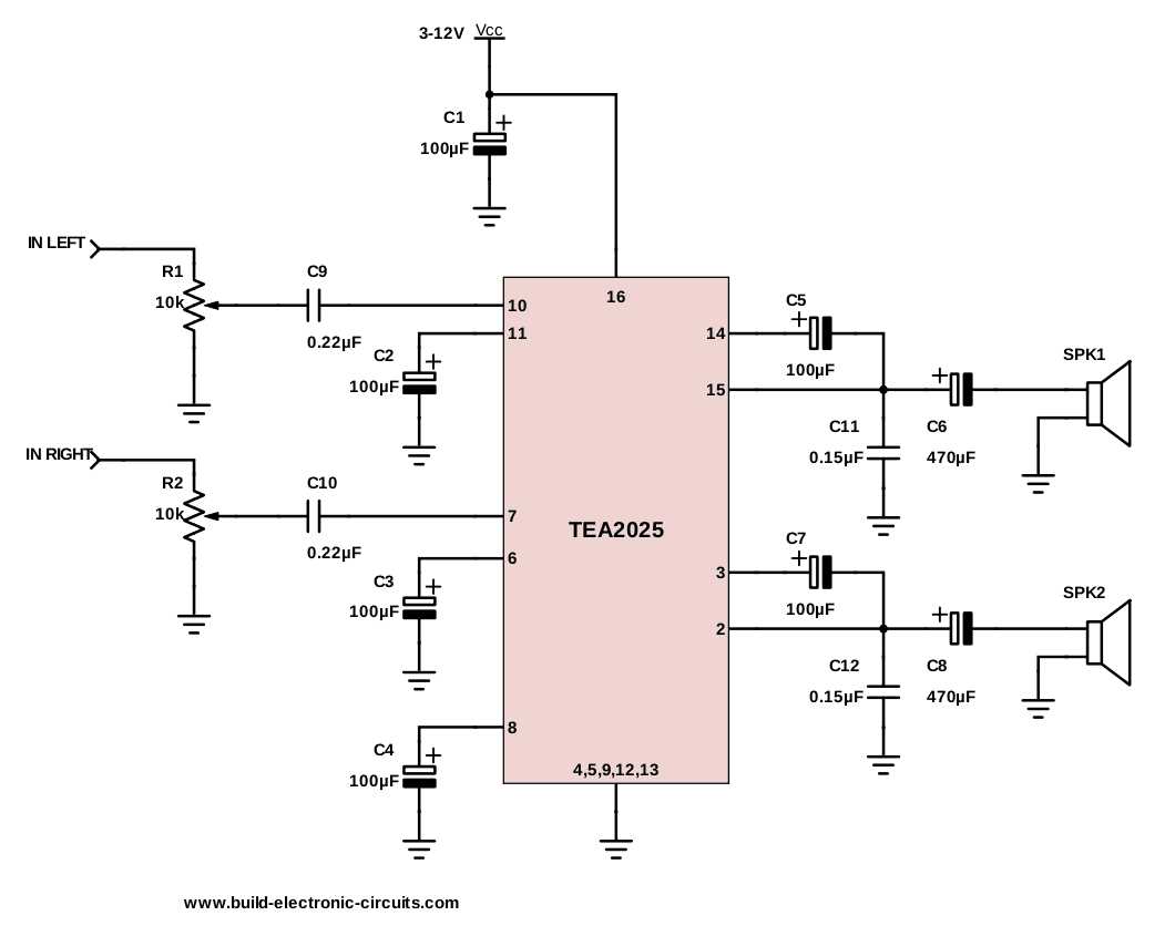 audio interface circuit diagram