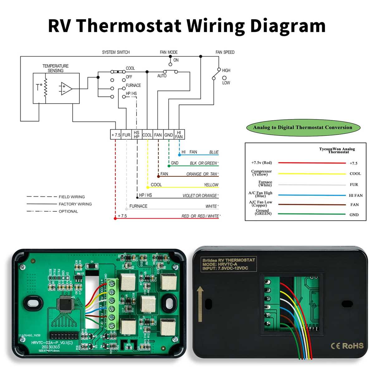 dometic thermostat wiring diagram