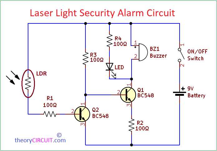 simple burglar alarm circuit diagram simple burglar alarm circuit diagram