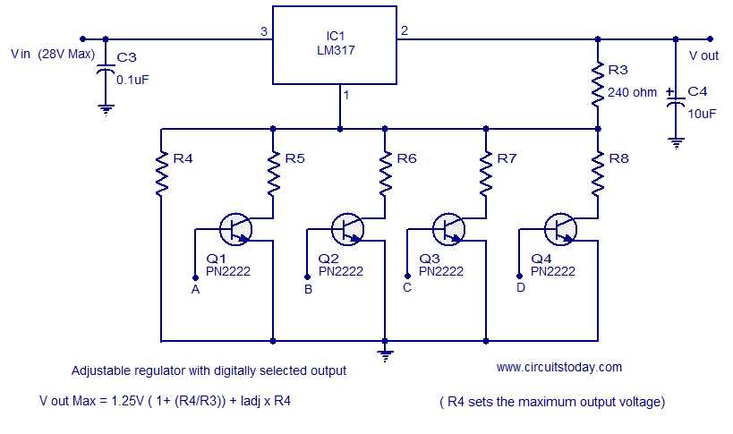 lm317t circuit diagram lm317t circuit diagram