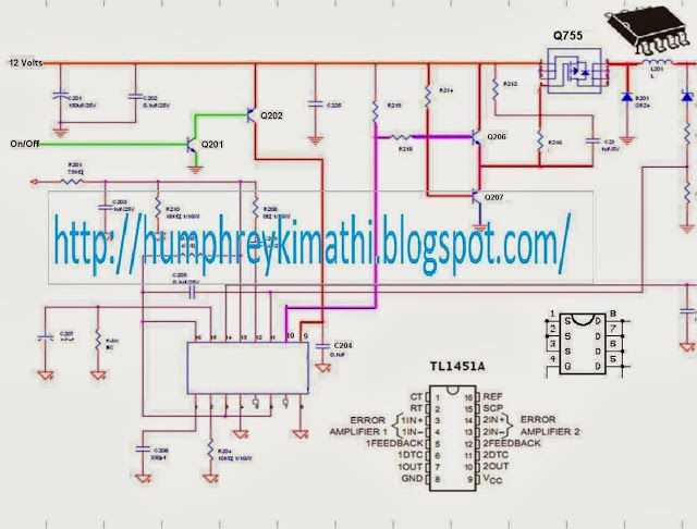 monitor circuit diagram