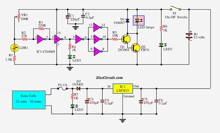 automatic on off light switch circuit diagram automatic on off light switch circuit diagram