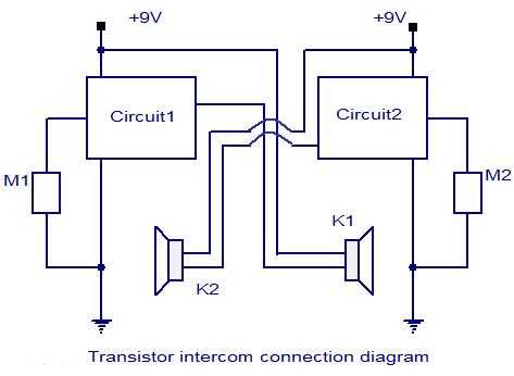 wireless intercom circuit diagram
