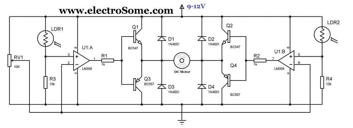 dual axis solar tracker using arduino circuit diagram