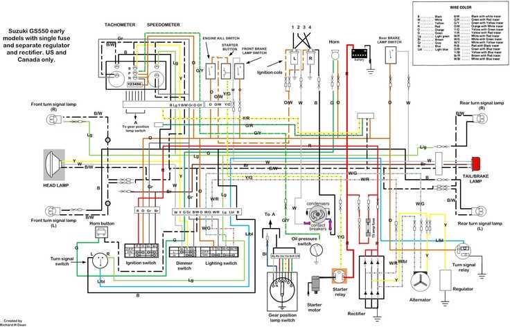 1982 suzuki gs850 wiring diagram