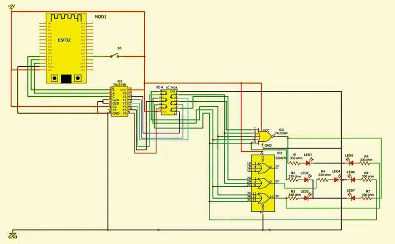 electronic dice circuit diagram
