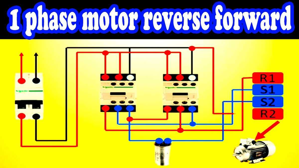 reversing single phase motor wiring diagram