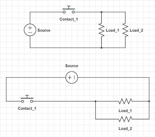parallel circuit diagram example