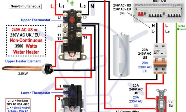 electric baseboard thermostat wiring diagram
