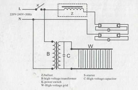 electric insect killer circuit diagram