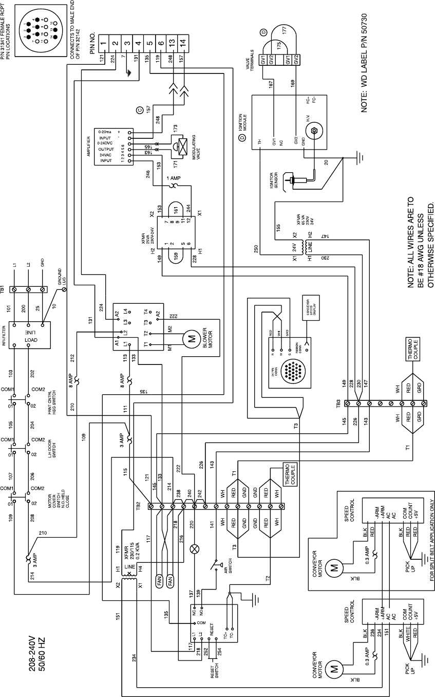 electric oven circuit diagram