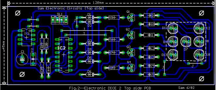 electronic dice circuit diagram