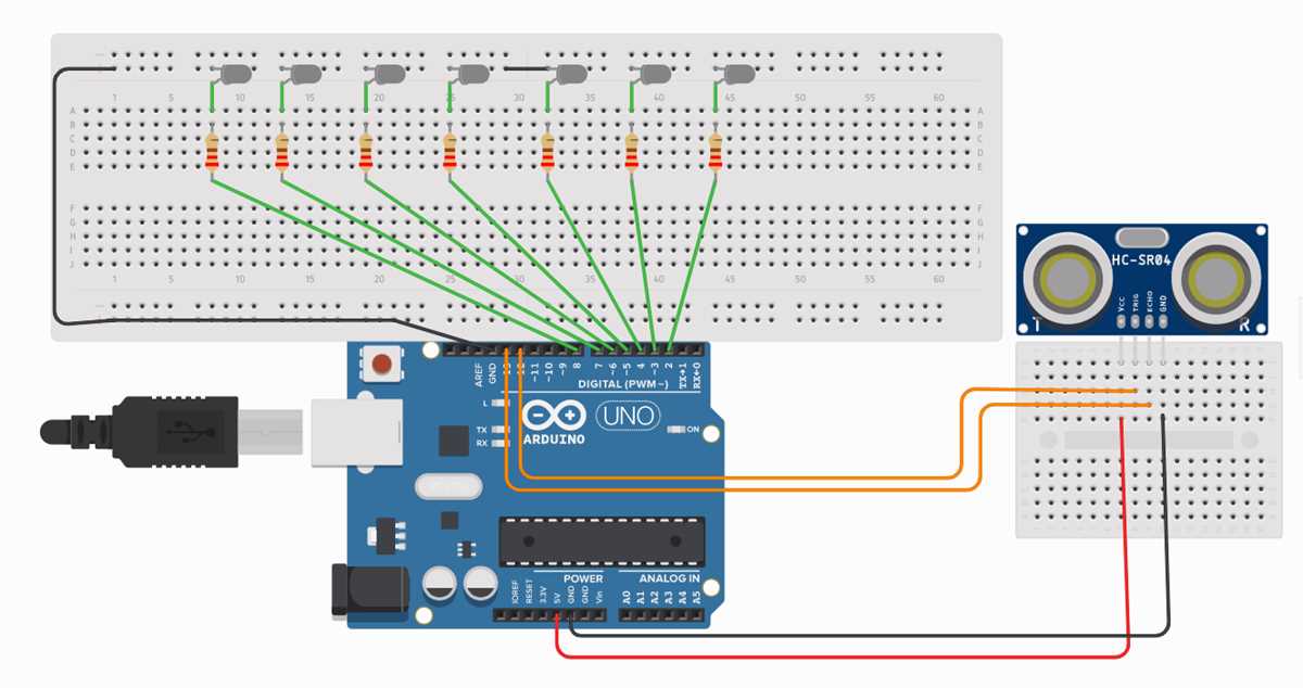 ultrasonic range finder circuit diagram