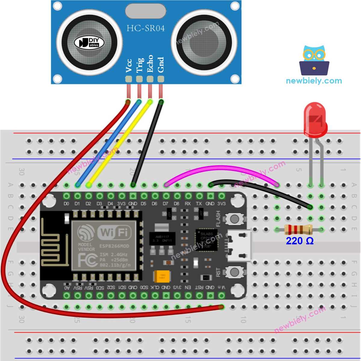 esp8266 circuit diagram maker