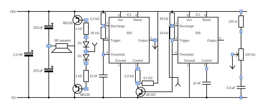 ambulance siren circuit diagram