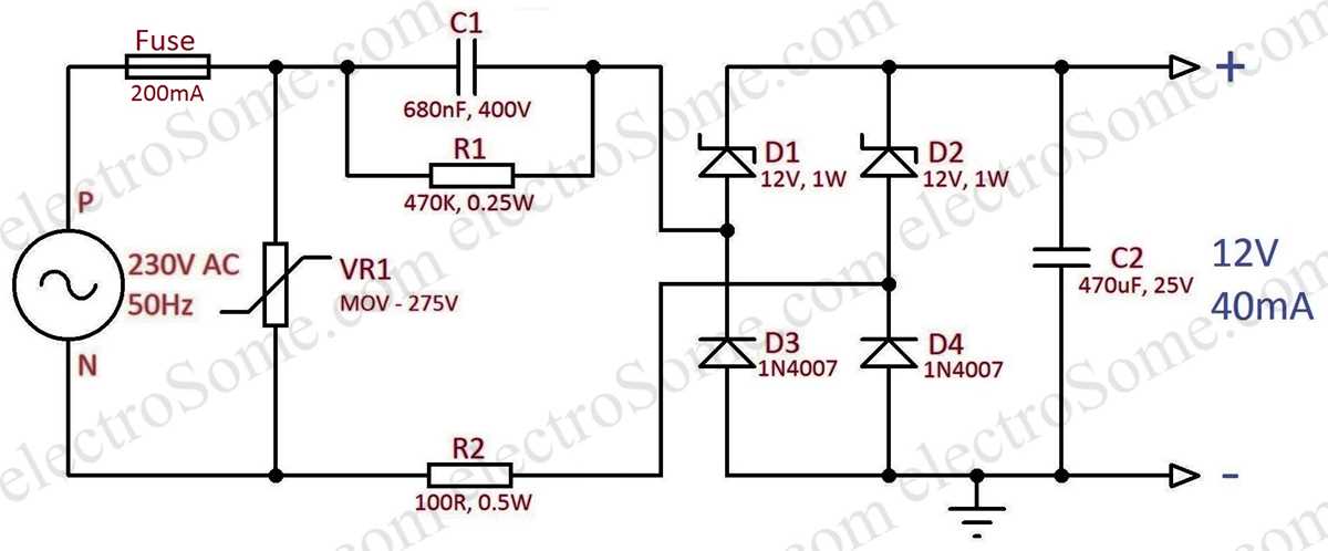 automatic night lamp circuit diagram