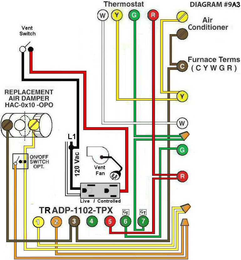 exhaust fan motor wiring diagram