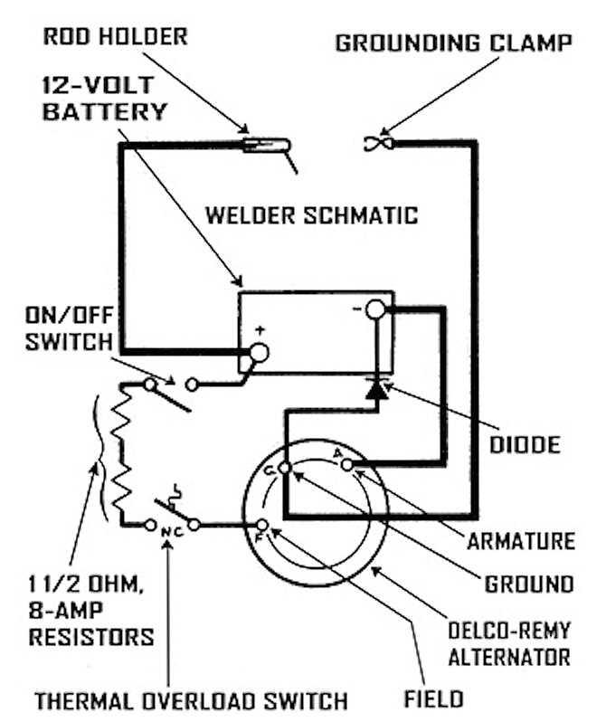 welding generator circuit diagram