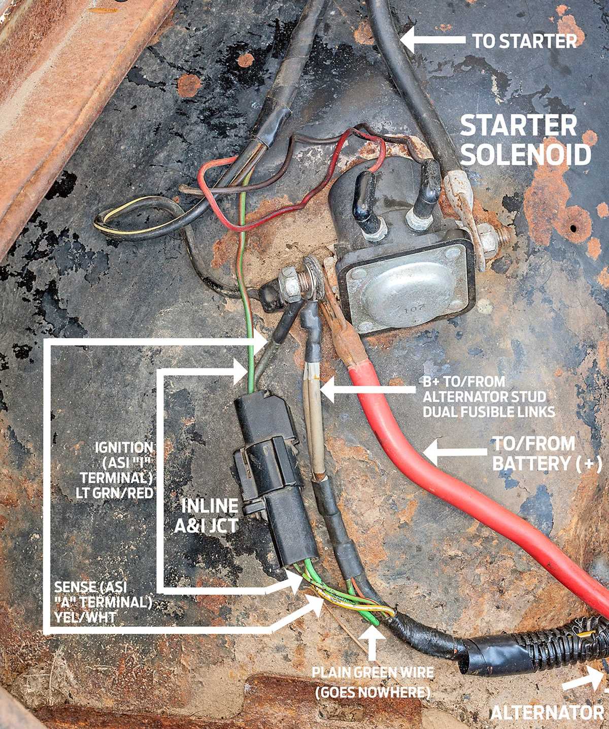 1979 ford f100 alternator wiring diagram