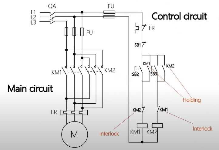 schematics for wiring a 3 phase motor diagram