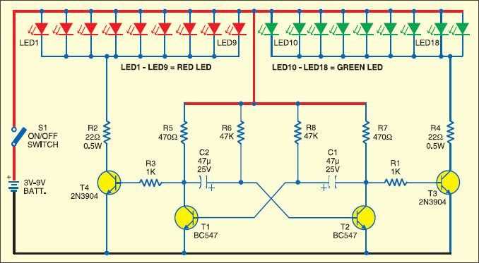 fairy lights circuit diagram