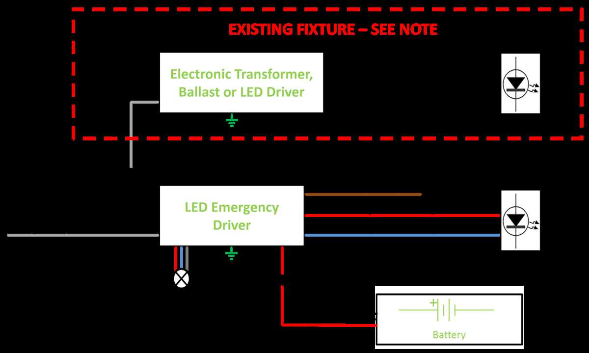 emergency lighting wiring diagram