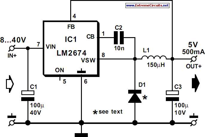 simple dc power supply circuit diagram
