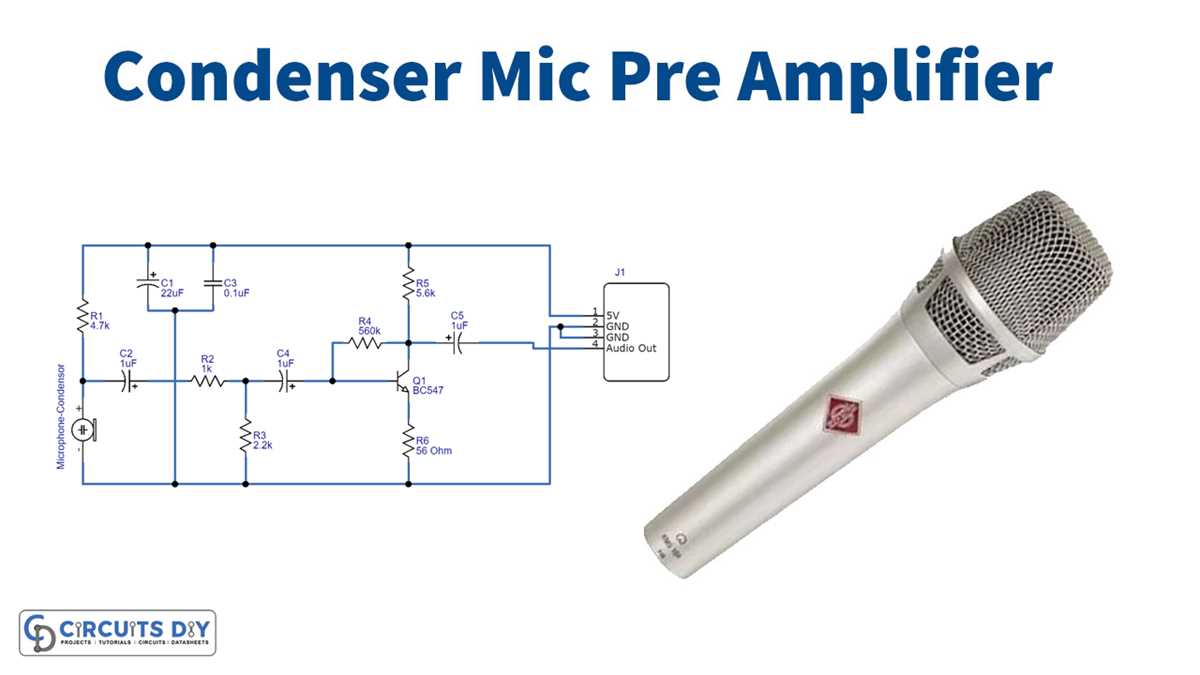 condenser microphone circuit diagram