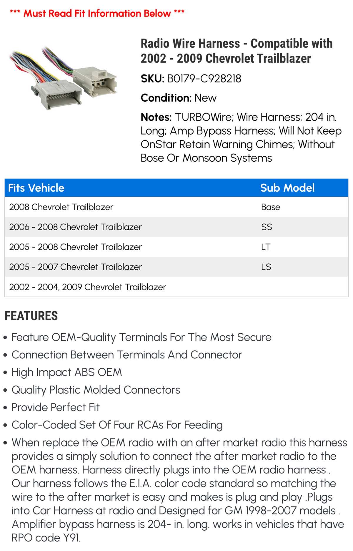 2006 chevy trailblazer stereo wiring diagram