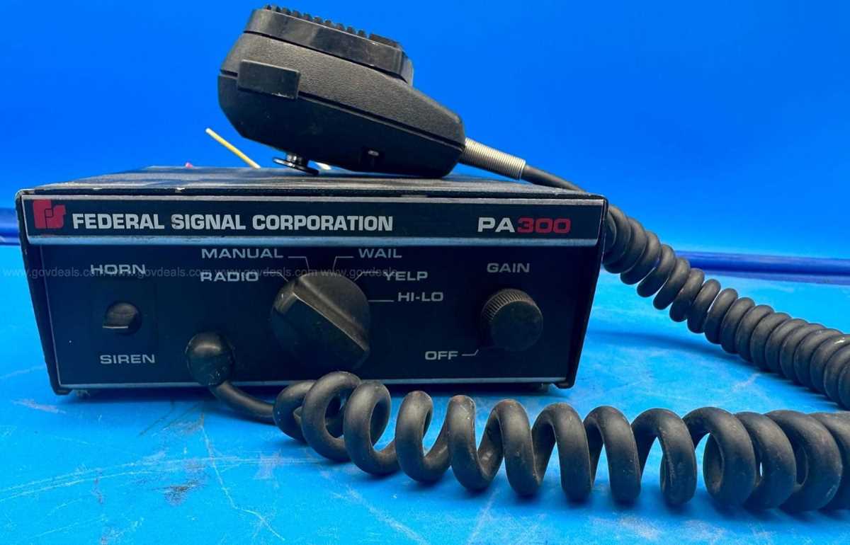 federal signal pa 300 wiring diagram