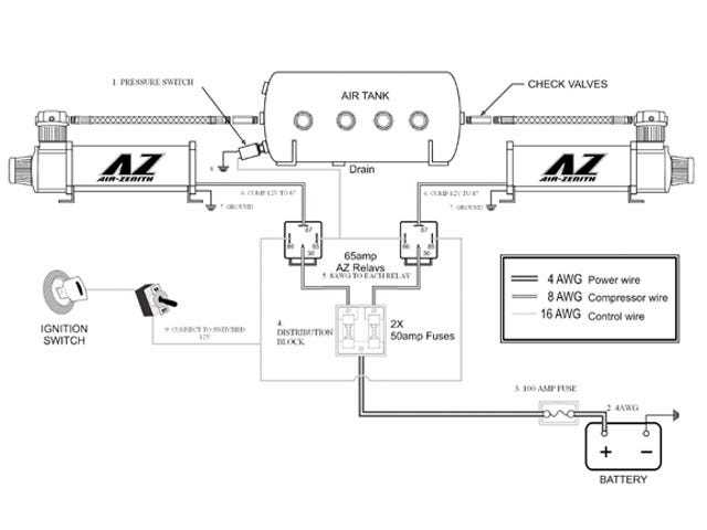 air compressor control circuit diagram