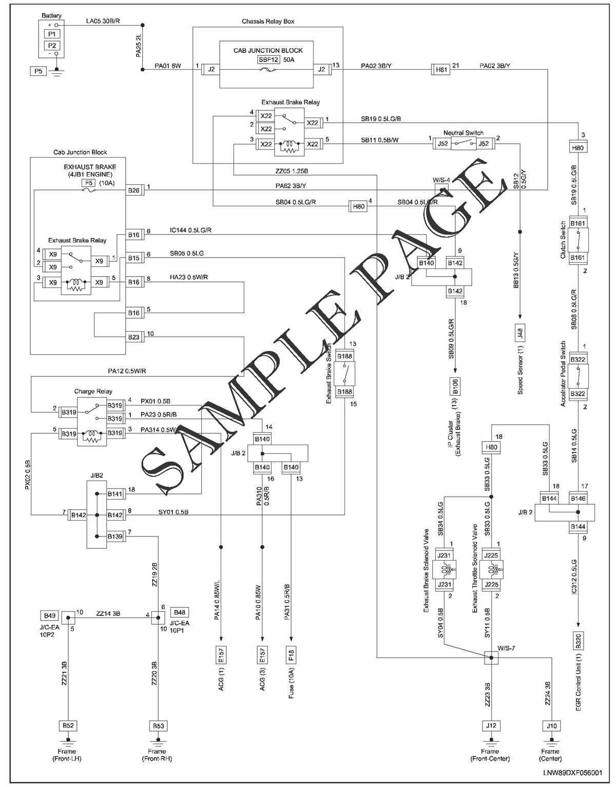 isuzu nrr schematic chassis diagram