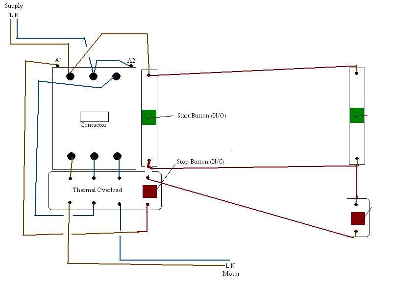 240v motor starter wiring diagram