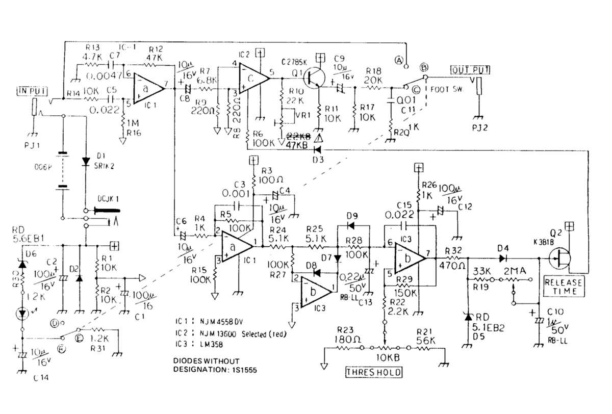 audio compressor schematic diagram