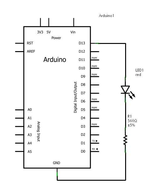 flashing led schematic diagram