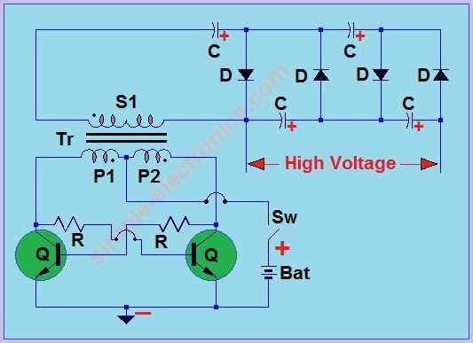 fly swatter circuit diagram