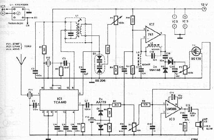 fm receiver circuit diagram