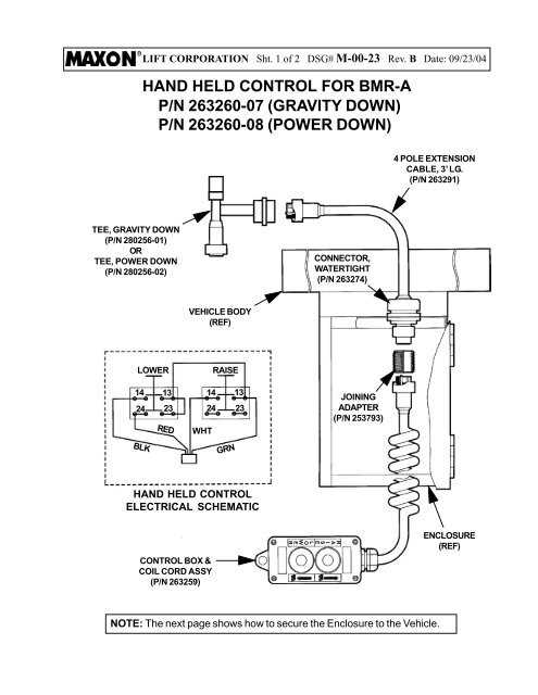 maxon liftgate switch wiring diagram maxon liftgate switch wiring diagram