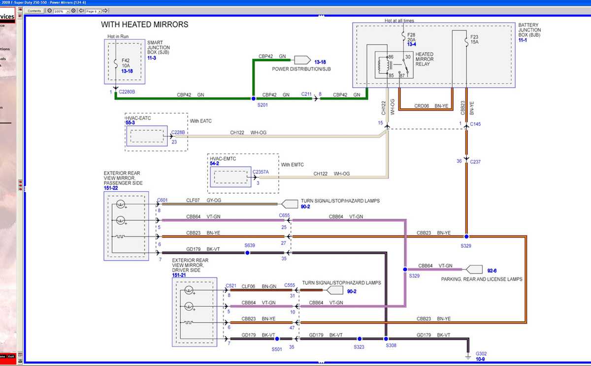 2000 f250 mirror wiring diagram