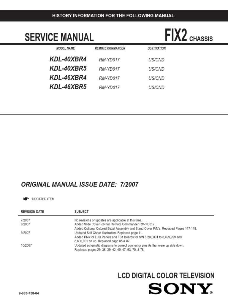 free schematic diagram sony tv