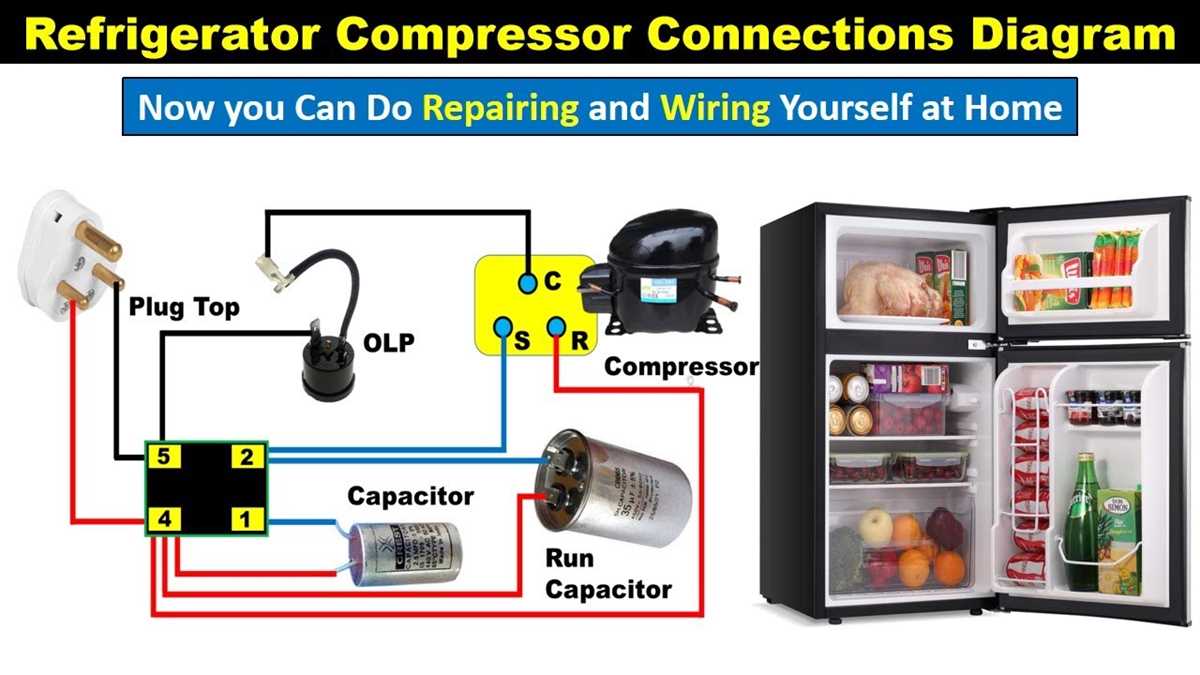 fridge compressor circuit diagram