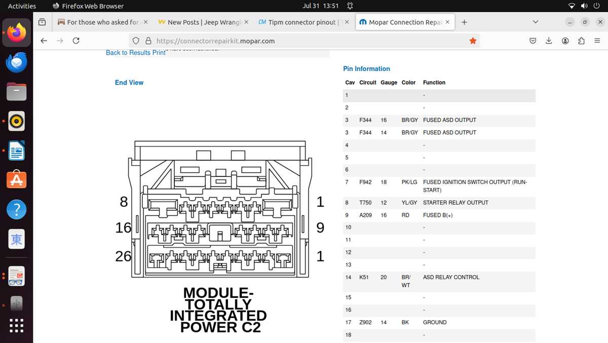 2006 dodge ram 1500 tipm wiring diagram